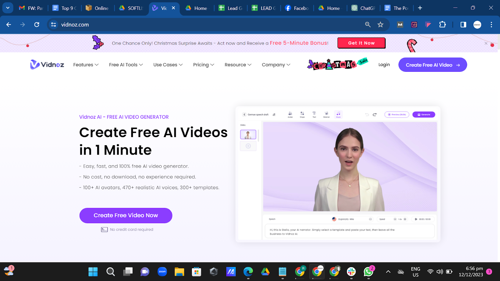 The Power of Vidnoz: Create Free AI Videos in 1 Minute Softlist.io
