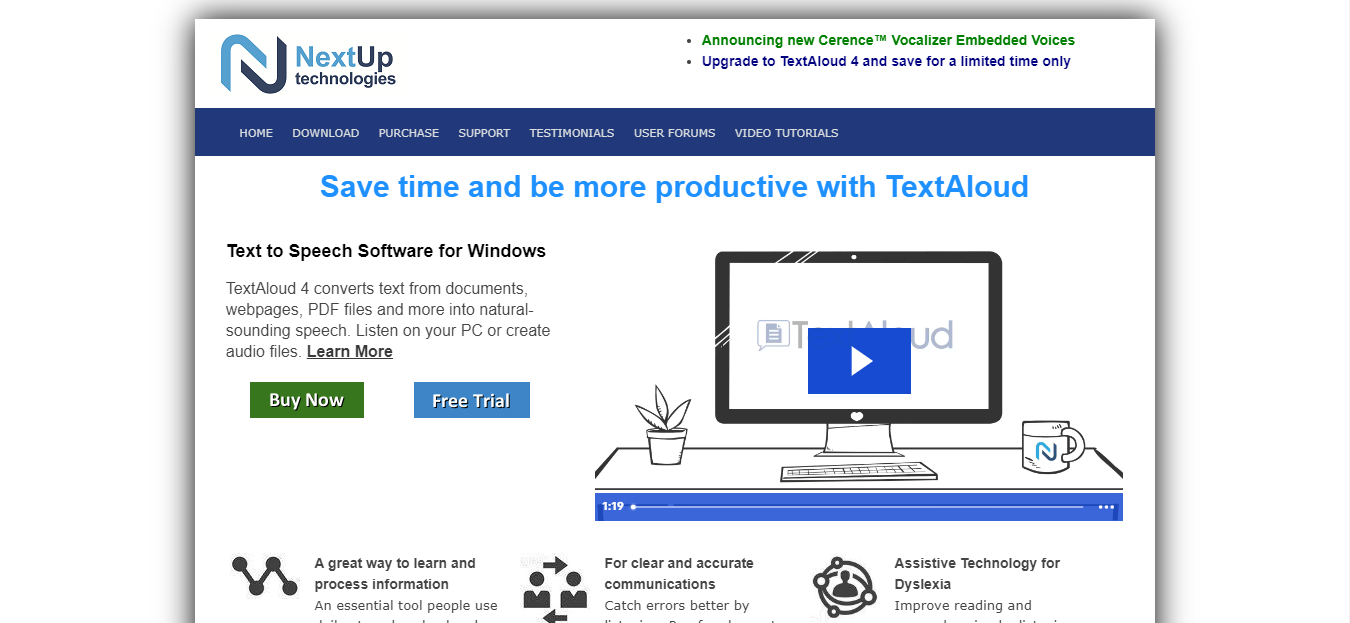 Nextup website.