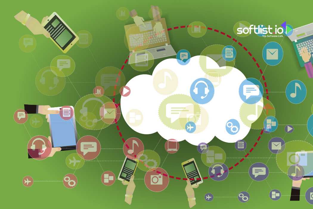 Various devices connected in a cloud network sharing multimedia files