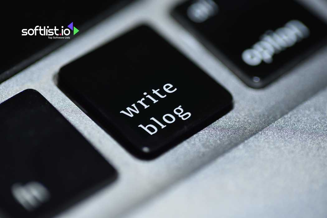 Keyboard button labeled "write blog