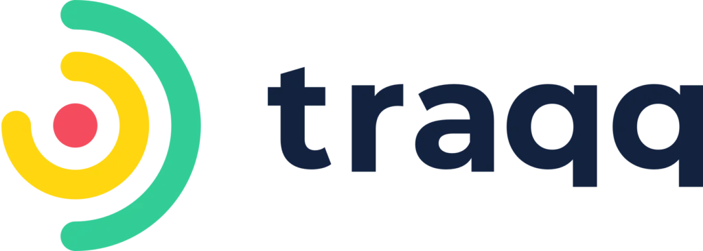 Traqq logo.