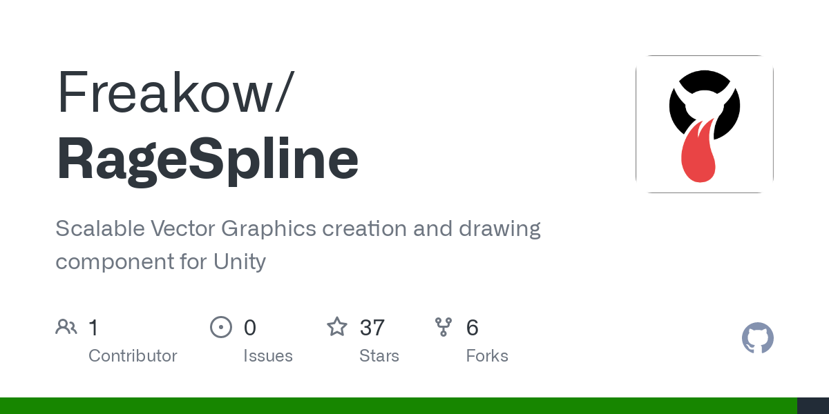 GitHub - Freakow/RageSpline: Scalable Vector Graphics creation and drawing  component for Unity