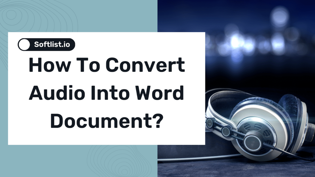 audio into word