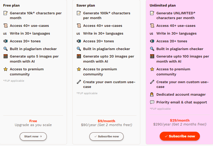 A Comprehensive Review of the Top 19 AI Text Generator Price Plans Softlist.io