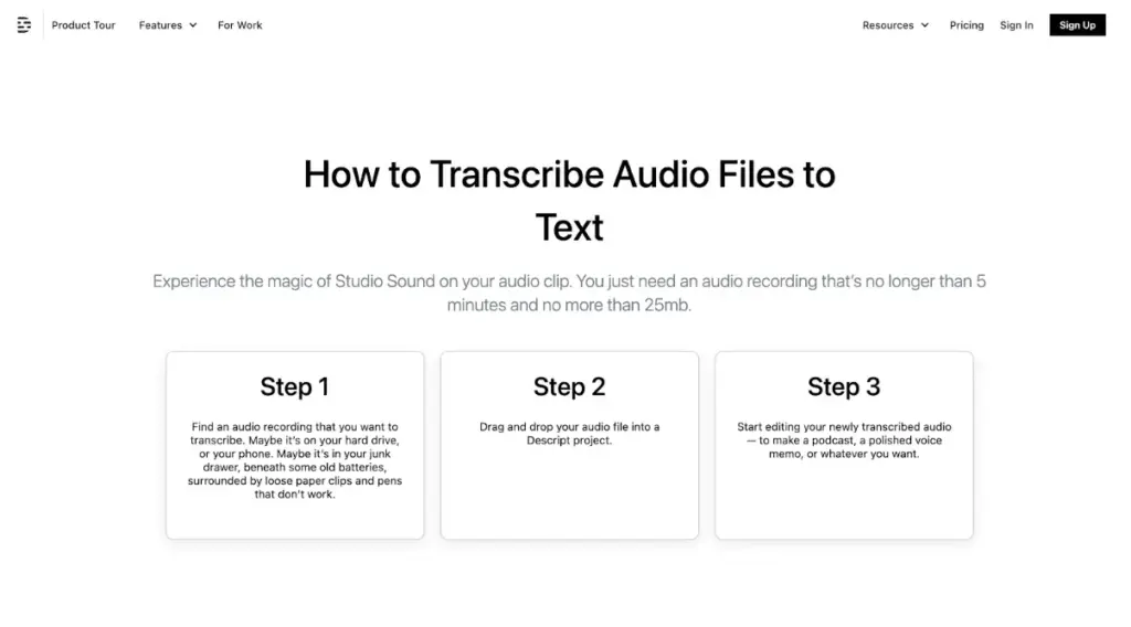 Audio-To-Text Converter Descript: A Review Softlist.io