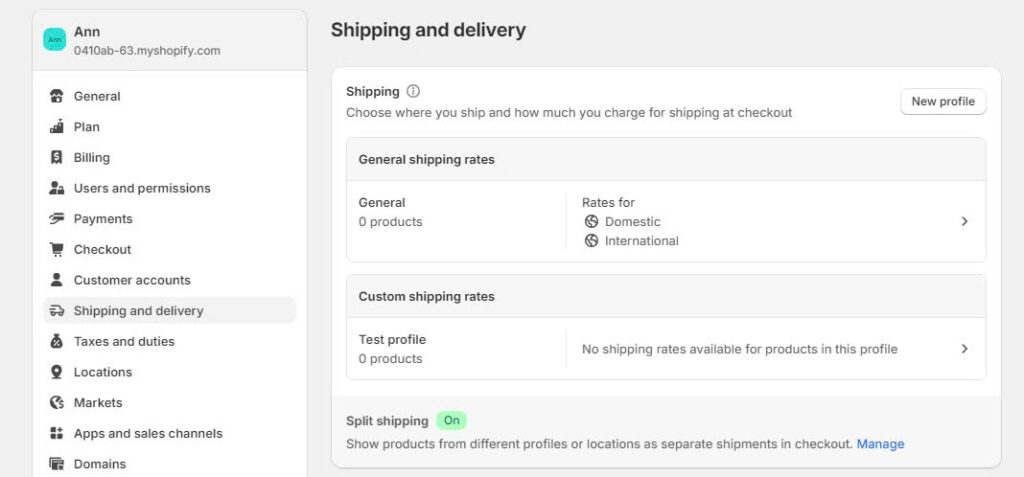 Configure Shipping