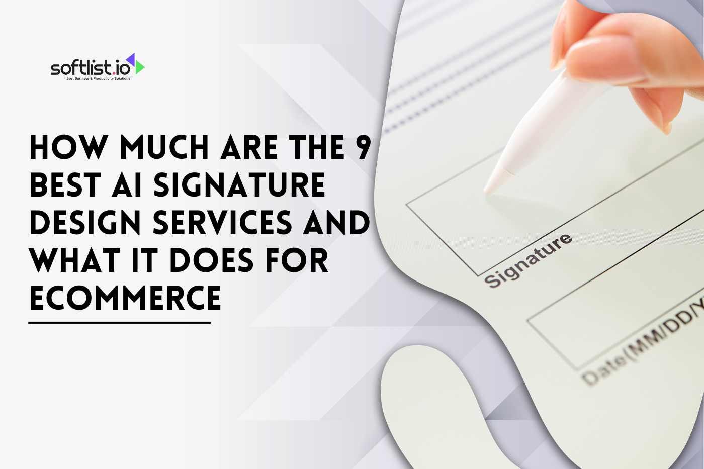 How Much are the 9 Best AI Signature Design Services And What it does for eCommerce