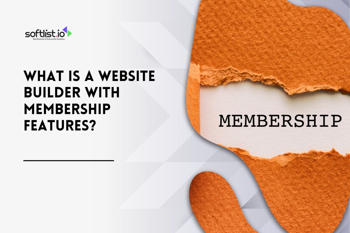 What Is a Website Builder with Membership Features