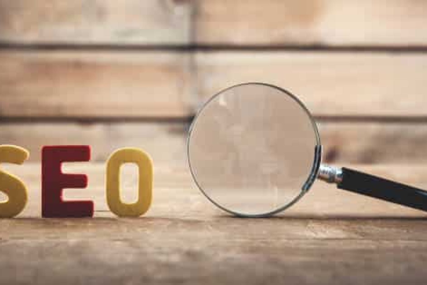 SEO tools and a magnifying glass